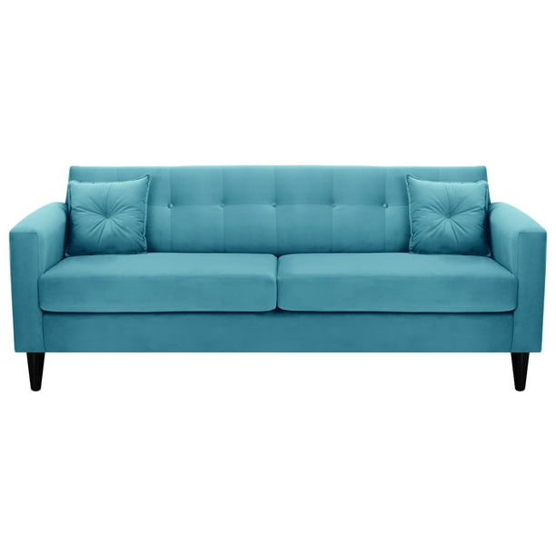 Sofa New Retro 3CG Felpa 00 Turquesa