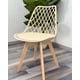 thumbnail image 2 of Silla Tulip Acolchada Mesh Beige, 2 of 3