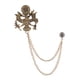 thumbnail image 3 of Broche De Cadena Con Borlas Para Hombre, Alfiler De Traje, Decoración De Traje Para Hombre, Para Regalo, Celebración De Vacaciones, Aureate Antiguo, 3 of 5