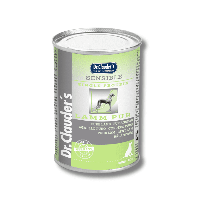 Alimento Húmedo 100% Cordero- Para Perros - Dr. Clauder's 400gr