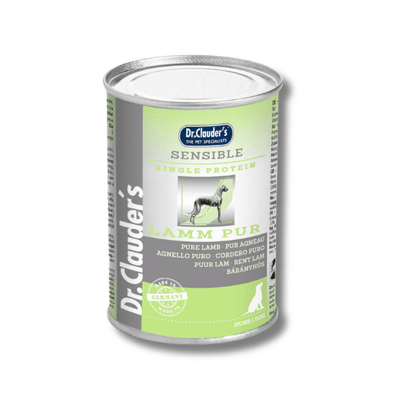 Alimento húmedo 100% cordero- para perros - Dr. Clauder's 400gr
