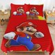 thumbnail image 1 of Super Mario 3-Piece Comforter Set for Bedroom Super Mario Bedding Set for Kids Adults Soft Microfiber Duvet Cover Set with Zipper Closure, 1 of 5