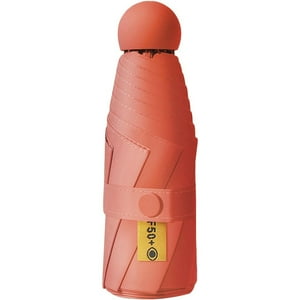 Veat00L - Mini Paraguas Plegable De 8 Huesos, Protección Uv, A Prueba De Viento Y Lluvia, Ligero Y Portátil, Viene Con Una Funda De Transporte, Adecuado Para Llevar A Diario