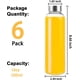 thumbnail image 3 of -Paquete de 6 botellas de agua de vidrio, botellas de vidrio transparente de 16 oz con tapas de acero inoxidable, botellas de vidrio reutilizables con tapas, botellas de jugo para jugos, batidos, té,, 3 of 5