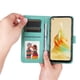 thumbnail image 4 of Funda tipo cartera FOXDOCK para OPPO Reno 8T 4G , diseño girasol en relieve, cuero PU, cierre magnético, soporte y tarjetero, 4 of 5