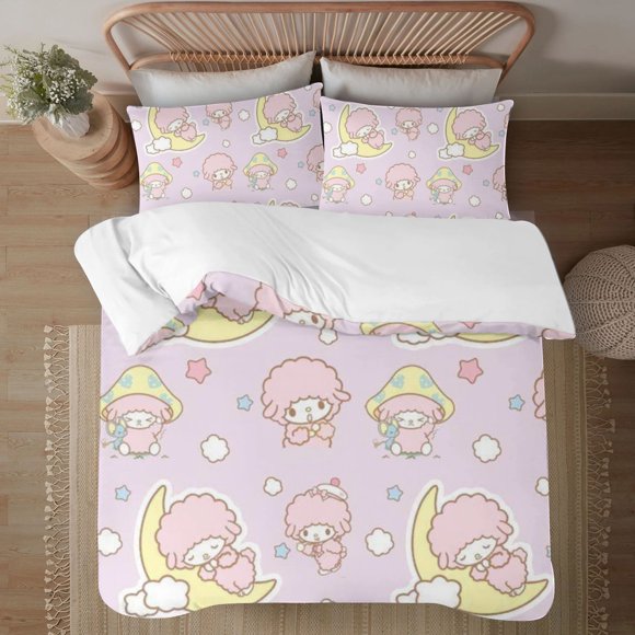 My Sweet Piano 3-Piece Bedding Set For Kids Boys Girls Adult Cartoon Warm Cute Fashion Holiday Present Gift Bed Sheets