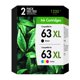 thumbnail image 1 of Cartucho de tinta WOWTONER HP 63XL Negro Tricolor, 1 of 7