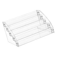 Ioensy - Titular De La Tarjeta De Visita Soporte De Exhibición De Acrílico Estante De Exhibición Del Organizador Escalonado