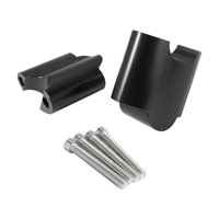Ioensy - 2 Abrazaderas Para Elevador De Manillar Para Harley Xl 1200X Forty-Eight 2010-17 Negro