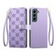 thumbnail image 1 of Funda Billetera con Cierre para [samsung galaxy S22] con Tarjetero, Soporte y Correa de ManoMorado, 1 of 5
