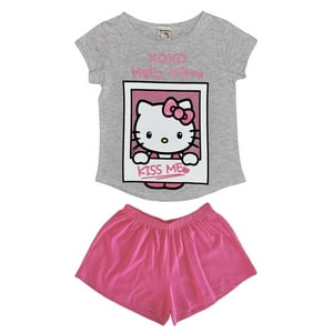 Pijama Niña Hello Kitty Gris 10