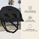 thumbnail image 2 of Casco de bicicleta Retrospec Lennon con luz LED de seguridad negra, 2 of 6