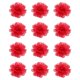 thumbnail image 1 of Flores de Gasa Uxcell, Apliques de Flores de Tela para Costura, Adornos para Manualidades de Bricolaje, Decoración de Ropa, Diademas, Bodas y Fiestas, Rojo, 1 of 7