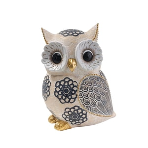 Bothyi - Resina Búho Adorno Obras De Arte Búho Pájaros Estatuilla Para El Hogar Regalo Para Los Amantes Del Búho