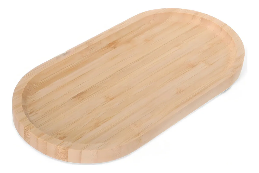 Genérico - Pack 2, Tabla Para Picar De Madera Ovalada