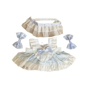 Magideal - Ropa Para Muñecas De 15Cm, Lindo Traje Con Ropa Para Muñecas, Tocado Elegante, Regalo Para Niñas, Vestido De Muñeca, Ropa Para Muñeca Para Niña, Muñec Estilo D