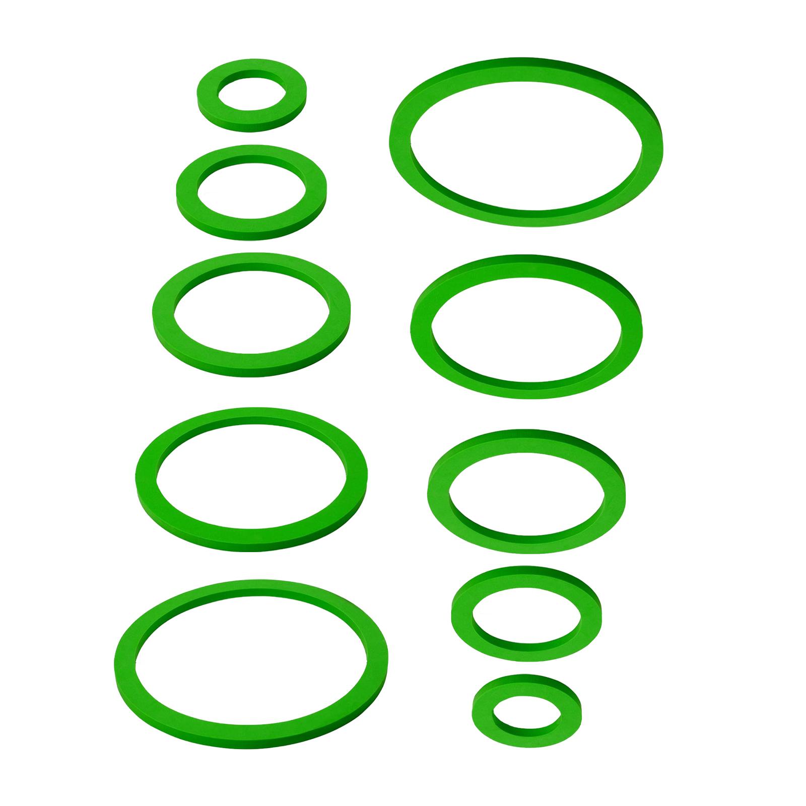 Ioensy - Anillo De Alimentación Para Acuario, Anillos Redondos Ligeros Para Plantas Flotantes, Color Verde, 10 Uds.