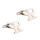 thumbnail image 3 of mancuernas iniciales de bronce para hombre carta camisa de negocios gemelos enlace regalo de boda r, 3 of 5