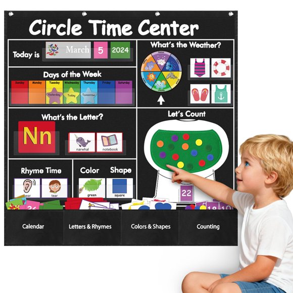 Calendario Boczif Circle Time Learning Center Negro