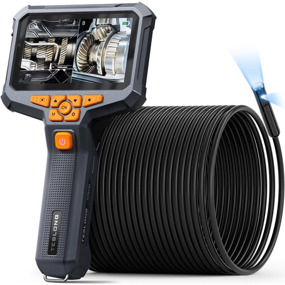 Cámara para Drenajes Teslong NTS430 con Cable de 15 m, Doble Lente 4.3 HD