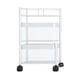 thumbnail image 4 of Carro De Almacenamiento Estantes De Almacenamiento De Ba?o Carro Rodante Cocina 2 Niveles Y Blanco, 4 of 5