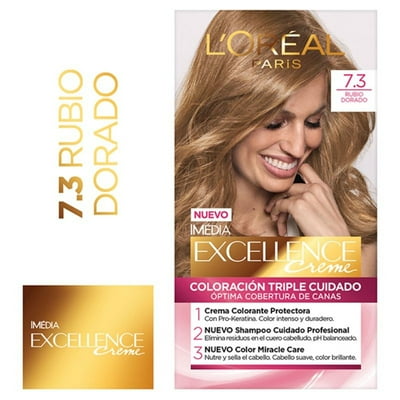 Coloración Cabello 7.3 Rubio Dorado 1 Un Excellence
