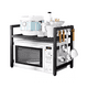 thumbnail image 2 of Estante Repisa Rack Extendible Microondas Cocina Gancho Negro, 2 of 3