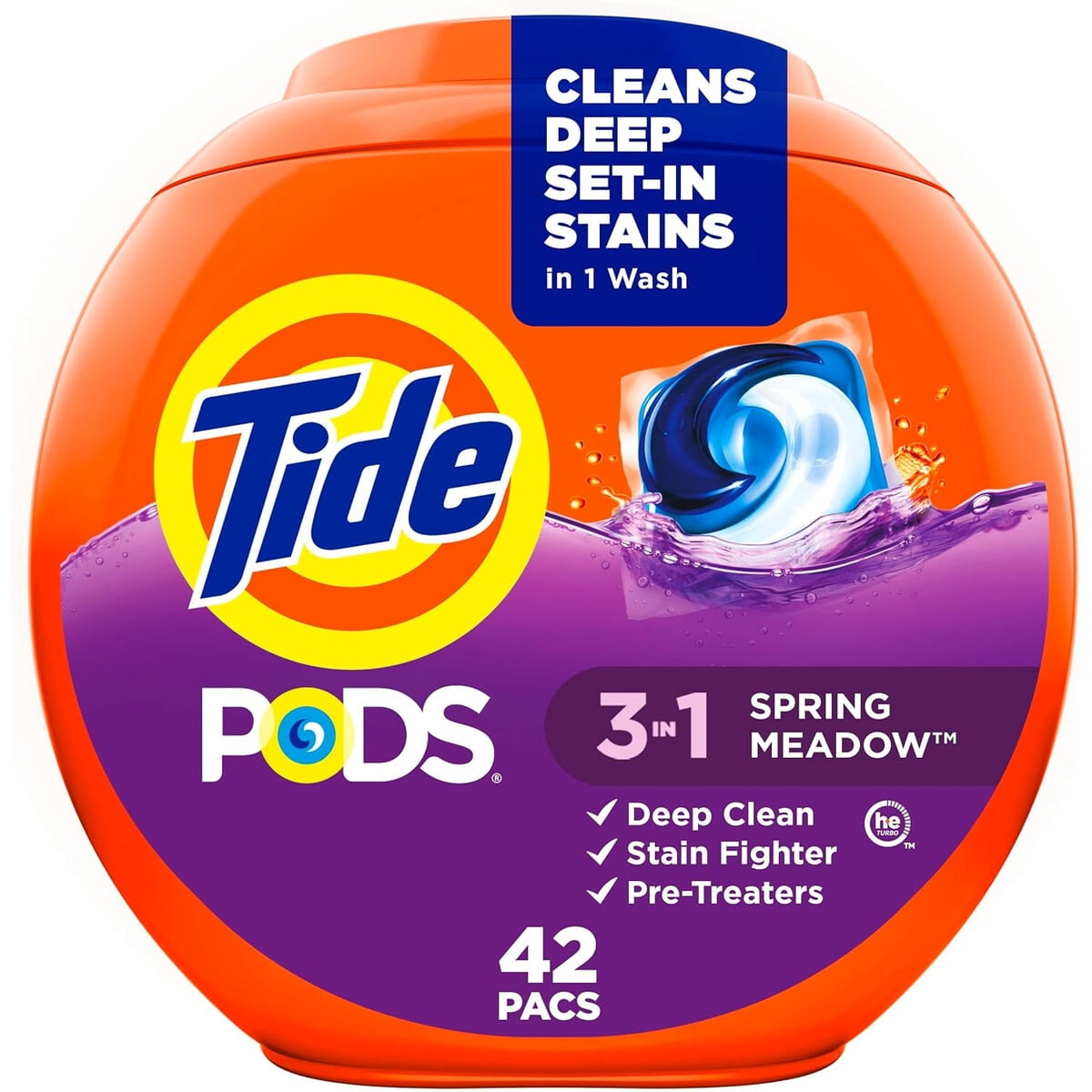 Detergente Tide Pods 42 Unidades 3en1 Quitamanchas