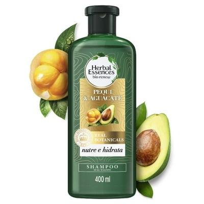 Shampoo Sin Sal Nutre E Hidrata Pequi & Aguacate 400 Ml Herbal Essences