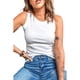 thumbnail image 2 of Top Acanalado Camiseta Sin Mangas Mujer Polera Fashion 102, 2 of 3