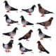 thumbnail image 5 of 12 x falsas plumas artificiales de espuma palomas aves boda decoración adorno lugar, 5 of 5