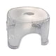 thumbnail image 2 of Taburete de acrílico para baño, taburete para cambiar zapatos, reposapiés transparente, ligero, estable, pequeño banco de ducha, asiento portátil para, 2 of 5