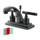 thumbnail image 1 of Grifo para lavabo Kingston Brass Water Onyx de 4 pulgadas, instalación central, 1 of 7