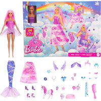 Calendario De Adviento Barbie Con Muñeca Y 24 Accesorios De Juguete Sorpresa