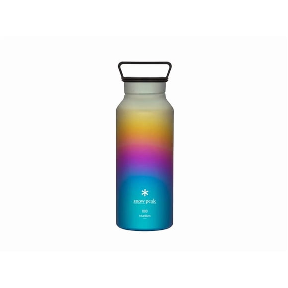 Botella de agua Snow Peak 800 ml Titanio Aurora Arcoíris