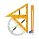 thumbnail image 3 of 4 Uds. Grandes Reglas De Geometría Matemática Brújula Pizarra Profesores Pizarra Blanca, 3 of 5