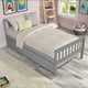 thumbnail image 1 of Twin Bed with Trundle, Platform Bed Frame with Headboard and Footboard, for Bedroom Small Living Space,No Box Spring Needed,Grey, 1 of 3
