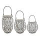 thumbnail image 1 of Set 3 Porta Vela Mimbre Rustico Blanco Terraza Decoracion, 1 of 9