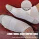 thumbnail image 5 of 5 pares de calcetines de verano para hombre, de malla, para barco, de algodón, con talón anticaída y realce de orejas, transpirables., 5 of 6