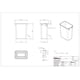 thumbnail image 3 of Bidón de basura Hardware Resources, 35 L, blanco, para cocina y oficina, 3 of 3