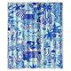 thumbnail image 1 of Cortina de ducha azul Lilly Pulitzer Summers, juego de cortina de baño con ganchos, tamaño 60 x 72 pulgadas, 1 of 3