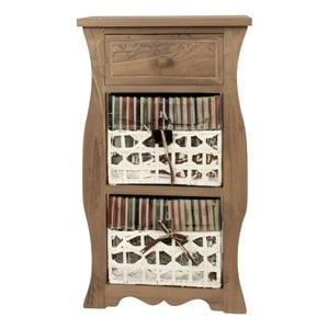 Genérico - Cómoda Mueble Organizador Estilo Rústico Moderno Jhn