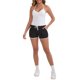 thumbnail image 2 of INSPIRE CHIC Camiseta de Tirantes Ajustable para Mujer con Cuello Halter, Sin Alambres, Acolchada, Ajustada, con Tirantes Finos, Recortada, para Deporte, Talla S, Blanca, 2 of 6