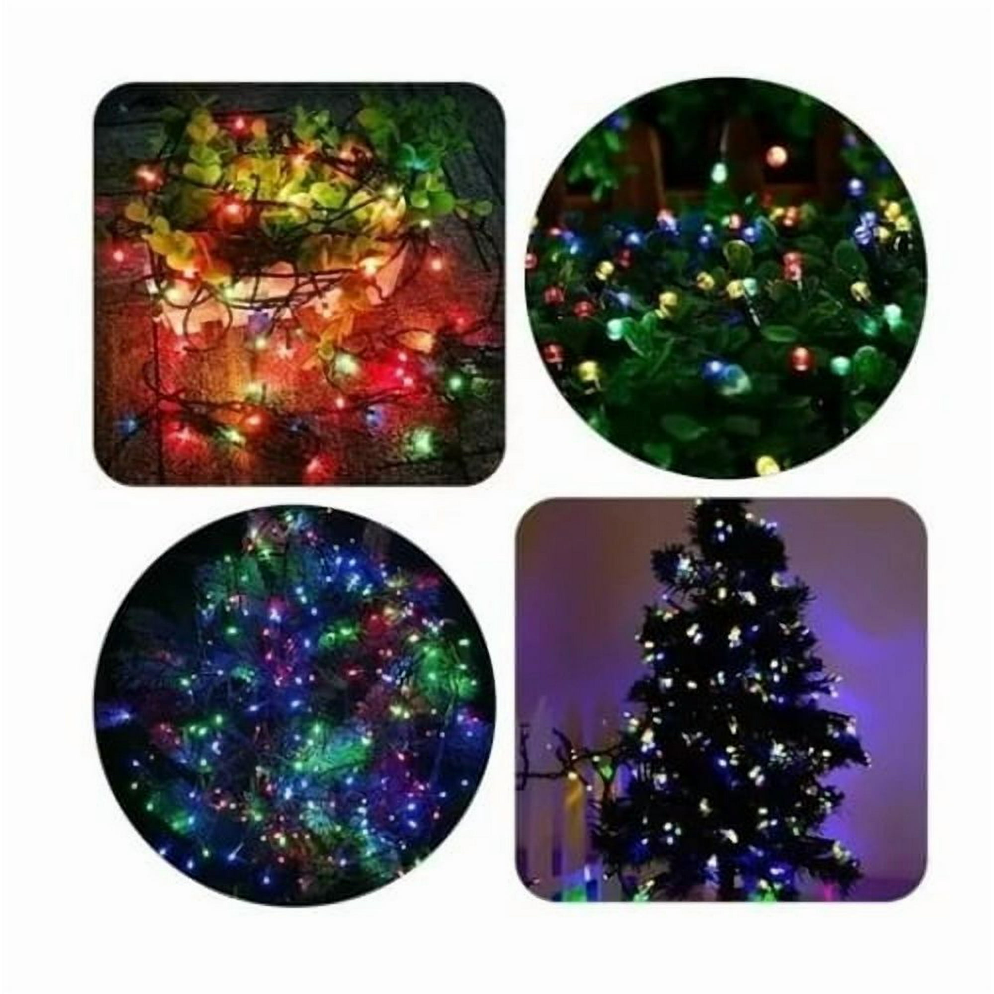 Genérico - Guirnalda Con Luces Navideñas 300 Luces Multicolor Navidad