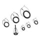 thumbnail image 1 of 7 Piezas De Cerámica Anillo Ojos Guías De Caña De Pescar Libre Marco De Acero Inoxidable, 1 of 3