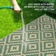 thumbnail image 4 of Alfombra Kalafun 244x305 cm Verde y Amarillo para Exterior de Plástico, 4 of 7