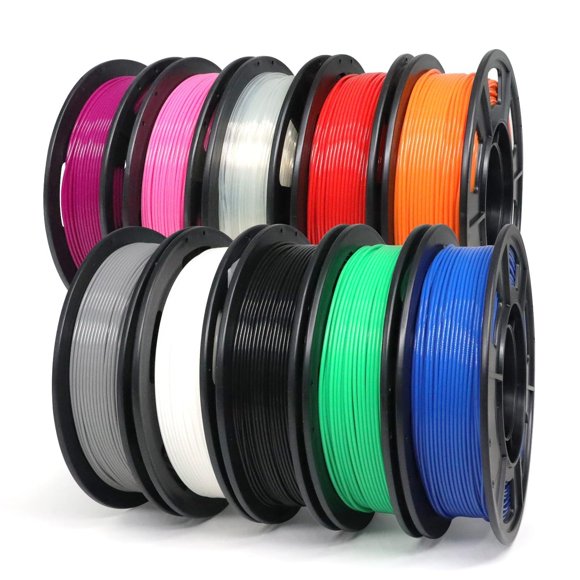 Paquete de filamento para impresora 3D Yousu PLA Plus de 1,75 mm, 10 x 250 g