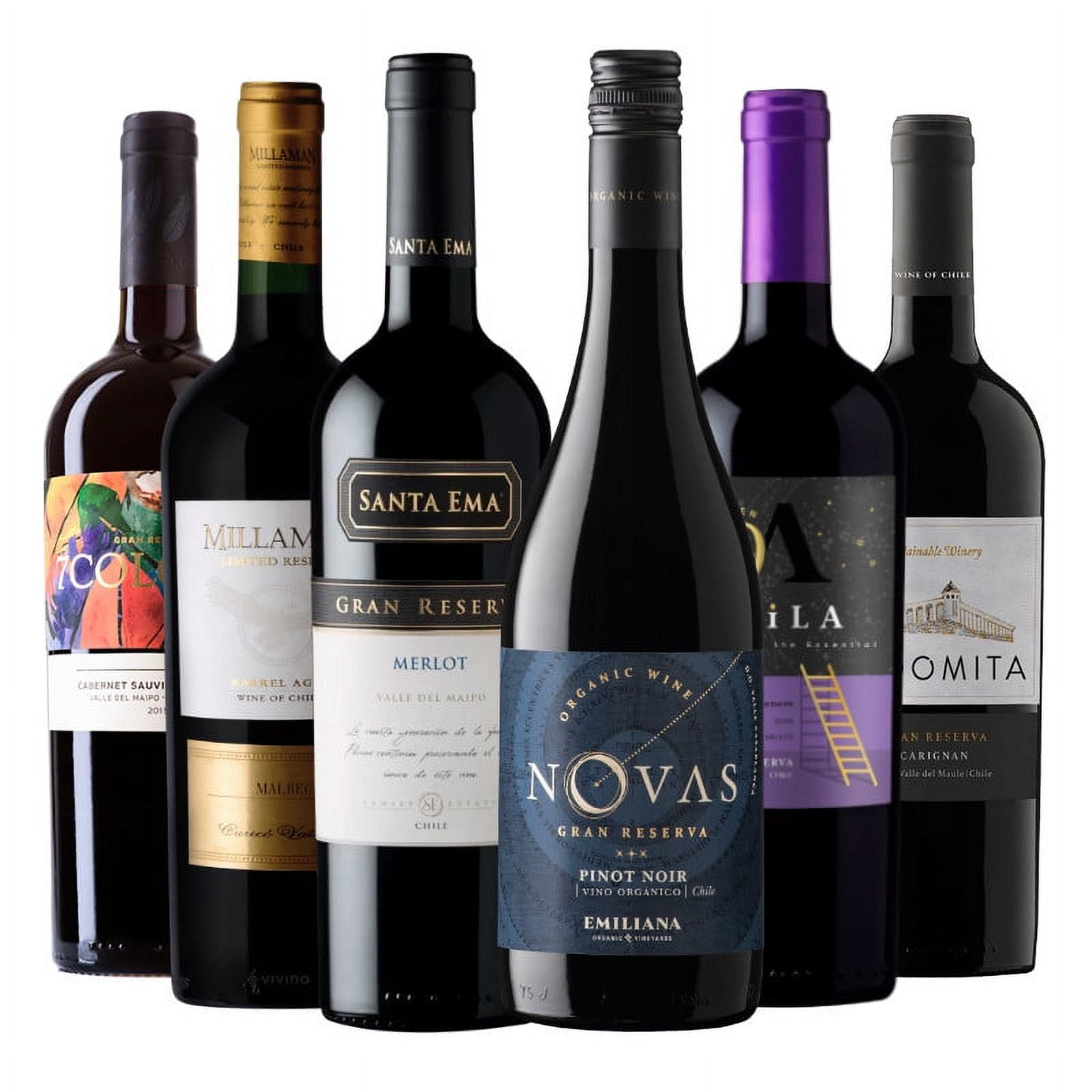 6 Vinos Mix Plus Gran Reserva Tintos, 750 Ml