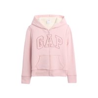 Sudadera Gap Con Logo Sherpa Con Cierre Completo Rosa Para Niñas Talla S