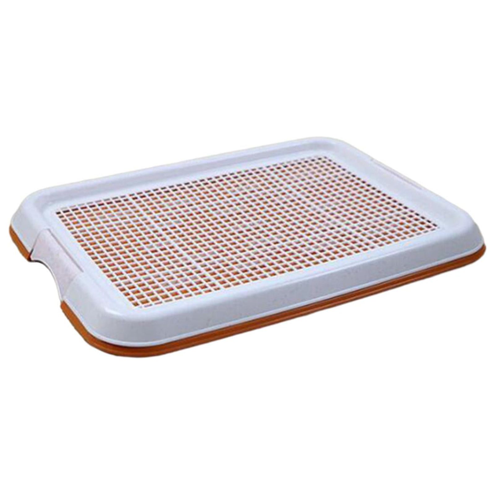 Magideal - Bandeja De Entrenamiento Para Orinal Para Perros, Entrenador Para Ir Al Baño, Fácil De Limpiar, 18,5 ""X 14"", Soporte Para Almohadilla Para Orinar Para Rojo Marrón